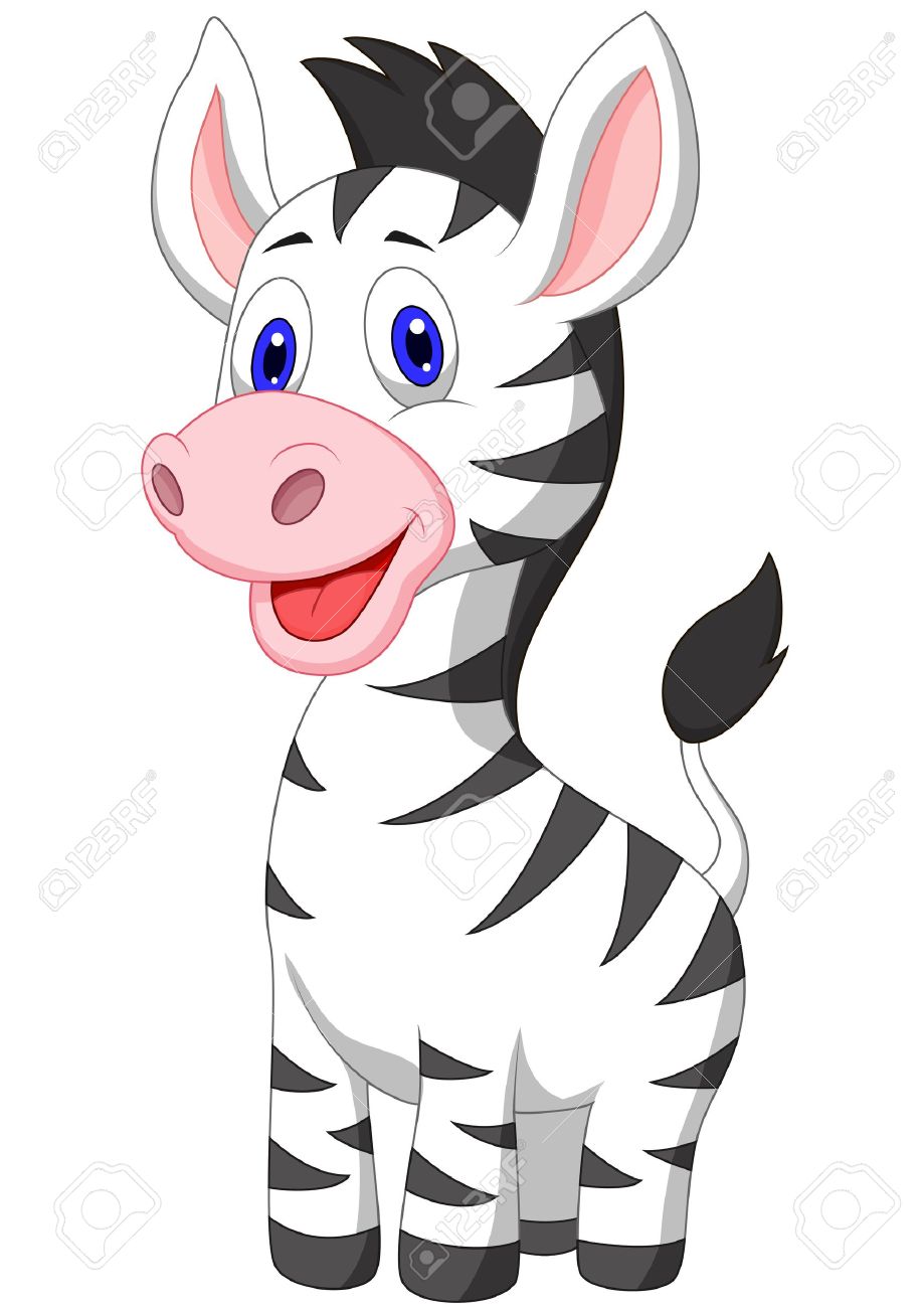 919x1300 Cute Baby Zebra Cartoon Royalty Free Cliparts, Vectors, And Stock