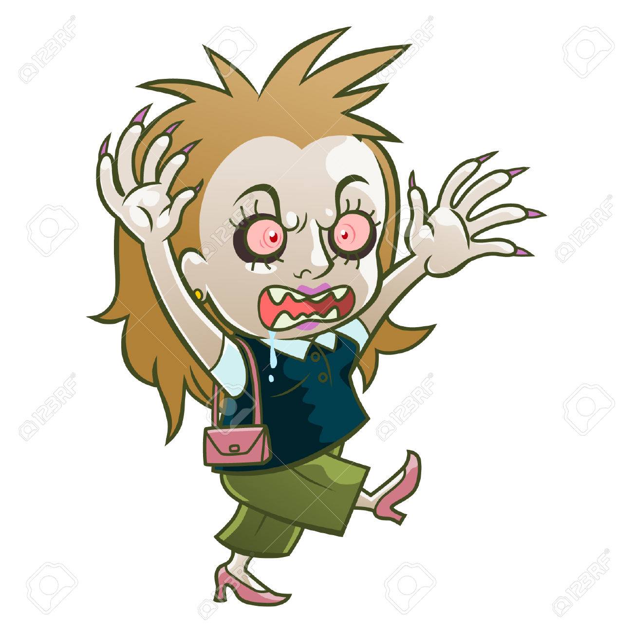 1300x1300 Cute Zombie Woman Royalty Free Cliparts, Vectors, And Stock