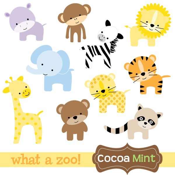 600x600 Animal Kingdom Clipart Baby Zoo Animal