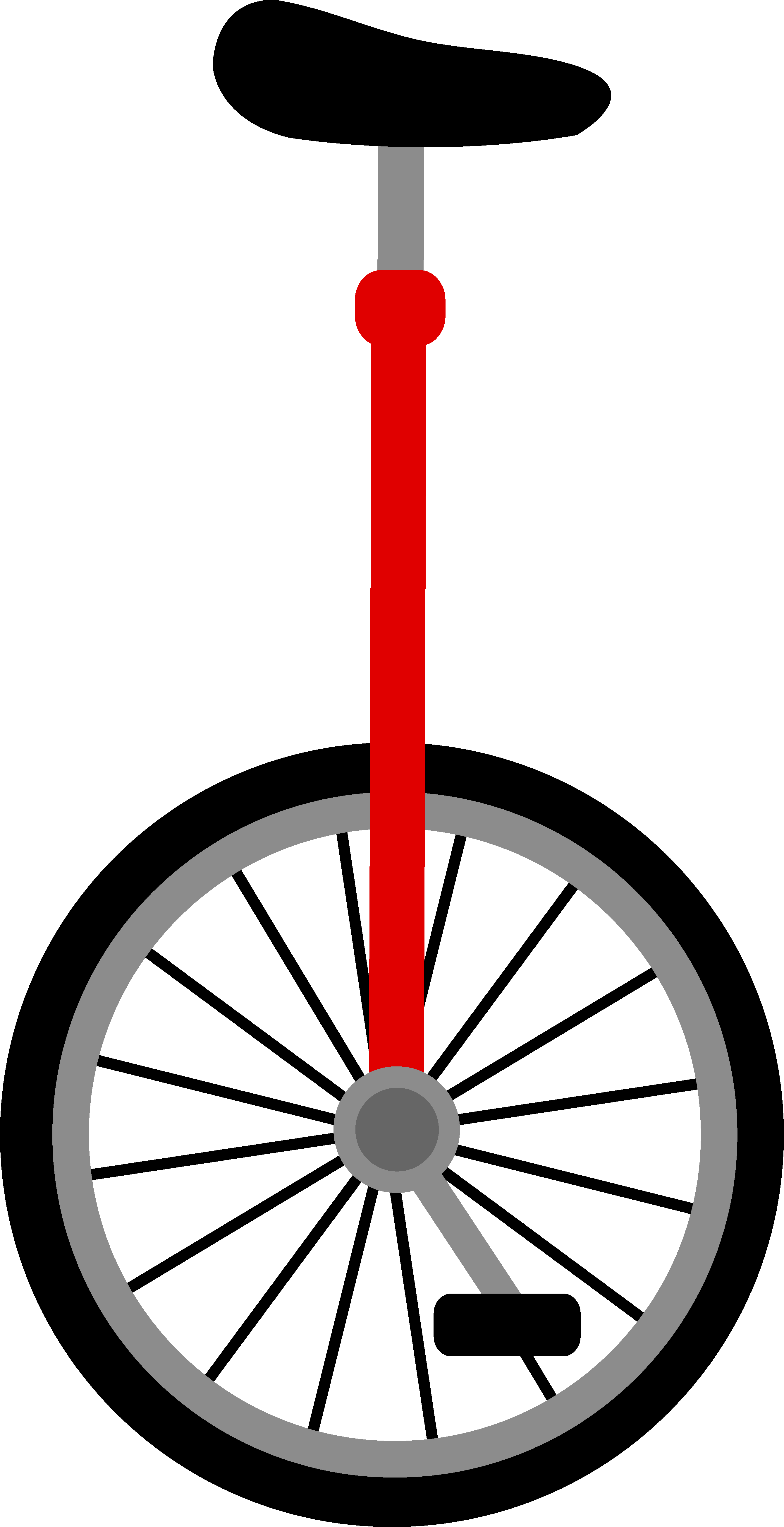 2680x5215 Simple Red Unicycle Design