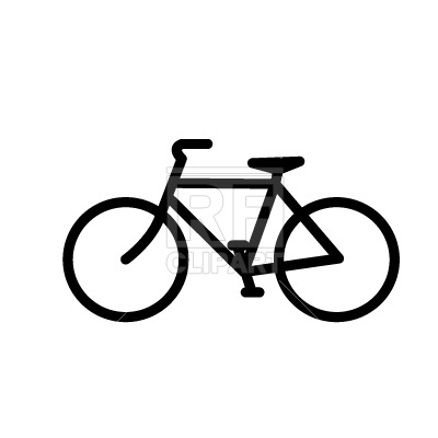 400x400 Bicycle Icon Free Vector Clip Art Image