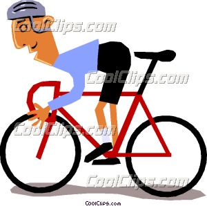 300x298 Cyclist Racing Clip Art