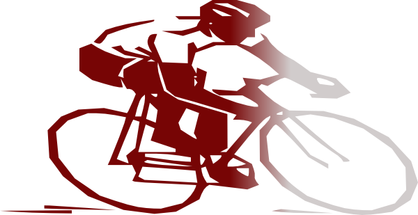 600x309 Racing Cyclist Clip Art