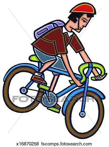 349x470 Stock Illustration Of Boy Cycling X16870258