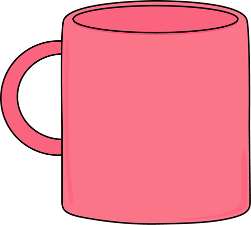 500x448 Pink Mug Clip Art