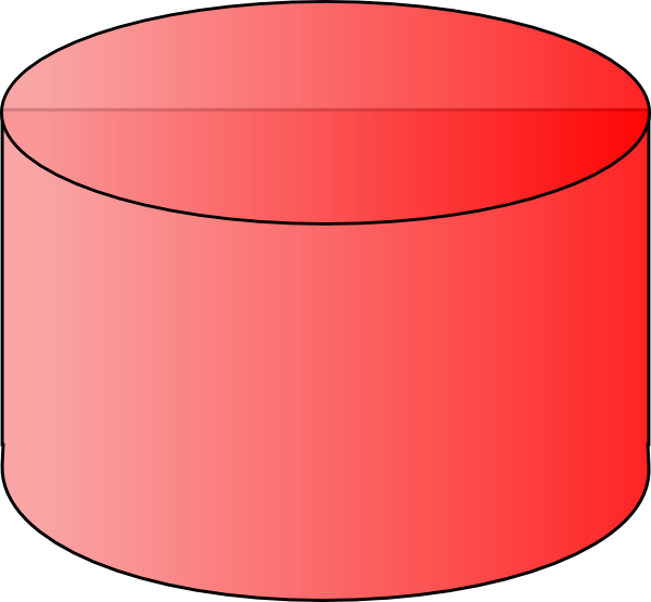 600x555 Red Cylinder Clip Art