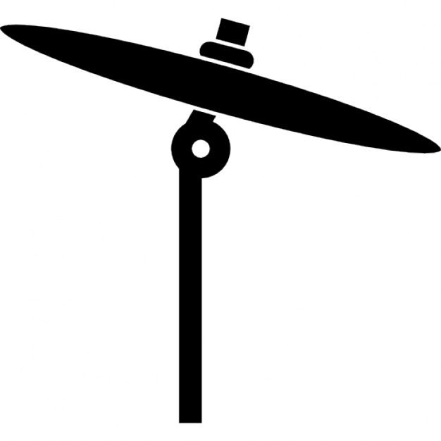 626x626 Cymbal Thin Musical Instrument Side View Icons Free Download