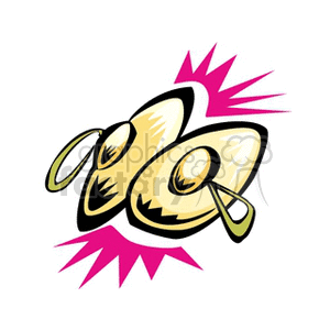 300x300 Royalty Free Cartoon Cymbals 150454 Vector Clip Art Image
