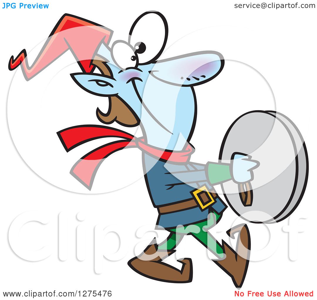 1080x1024 Cartoon Clipart Of A Happy Christmas Elf Marching And Playing