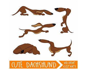 340x270 Dachshund Clipart Etsy