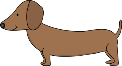 411x223 Dachshund Clipart Image Line Drawing Of A Dachshund Dog