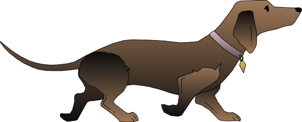 600x243 Dachshund Clipart Vector Clip Art Free Design Image