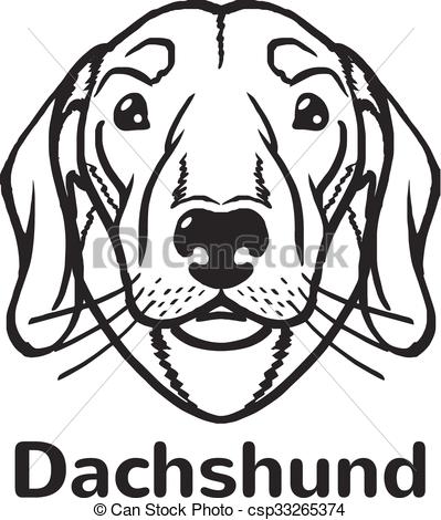 399x470 Face Clipart Dachshund