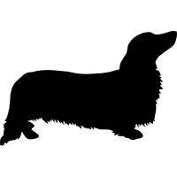 200x200 Long Haired Dachshund Clipart Dachshund