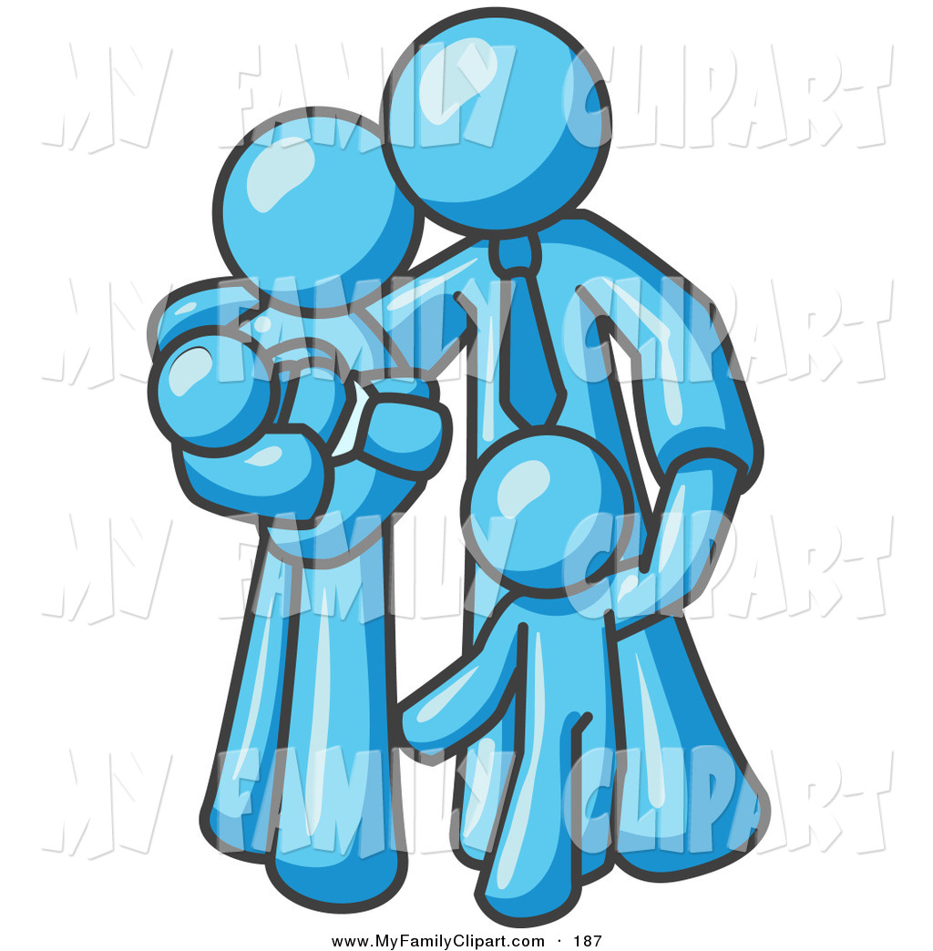 1024x1044 Clip Art Of A Light Blue Family Man, A Dad, Hugging His Wife