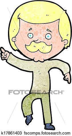 252x470 Clipart Of Cartoon Dancing Dad K17861403