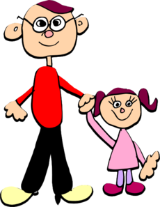 230x297 Daddy And Me Clip Art