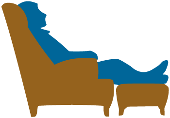 350x243 Father's Day Clip Art Dad In Arm Chair Graphic