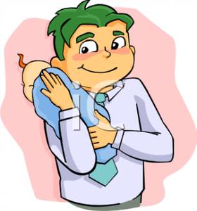 280x300 Dad Trying To Comfort A Baby