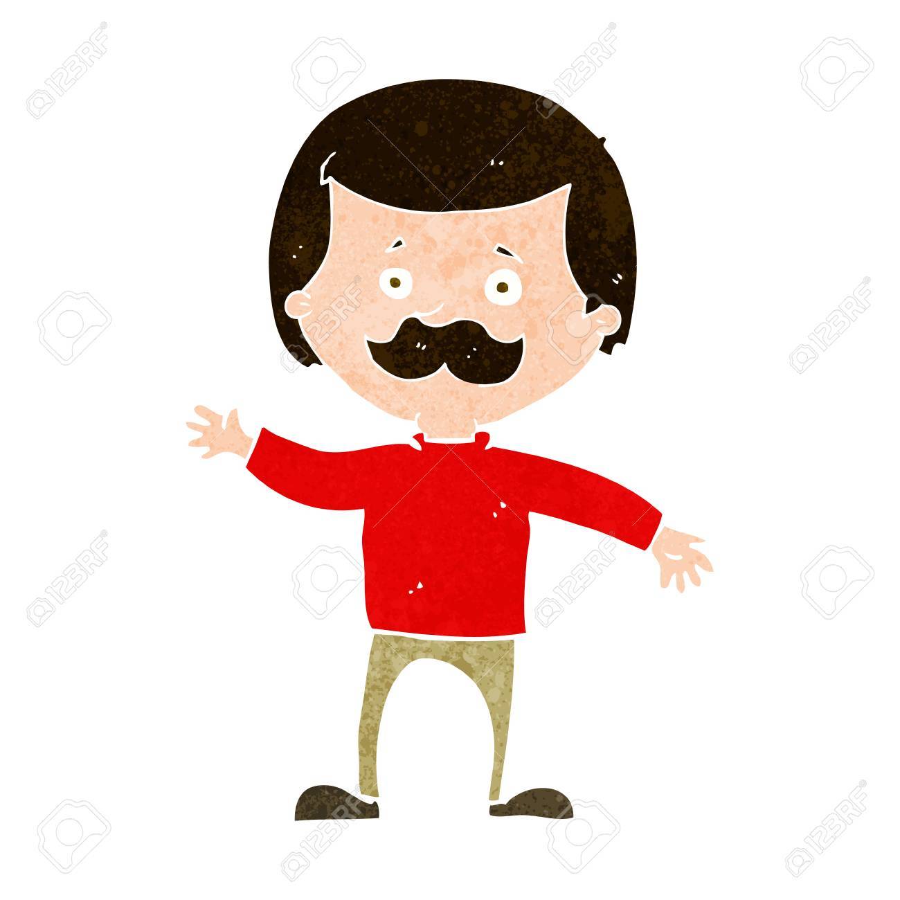 1300x1300 Cartoon Dad Waving Royalty Free Cliparts, Vectors, And Stock