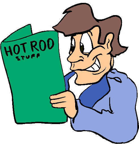 490x505 Dad Reading Hot Rod Stuff Clipart