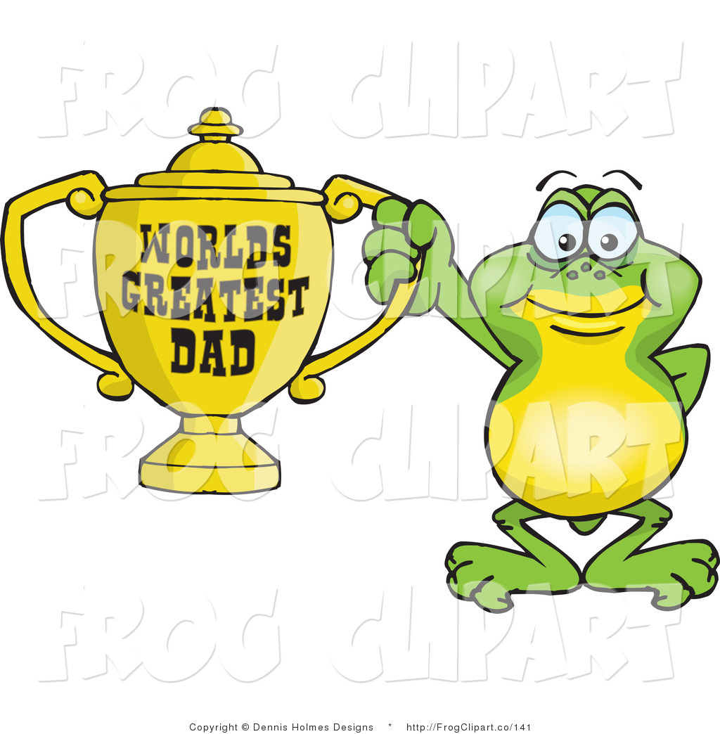 1024x1044 Clip Art Of A Green Frog Character Holding A Golden Worlds
