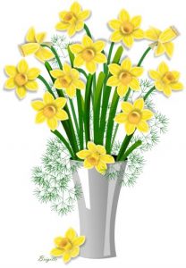208x300 Unusual Daffodil Clip Art Clipart By Brigitte