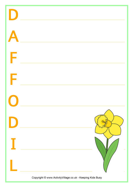 460x650 Daffodil Printables