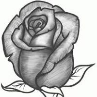 200x200 Flower Drawing