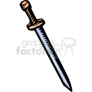 300x300 Royalty Free Cartoon Sword 173700 Vector Clip Art Image