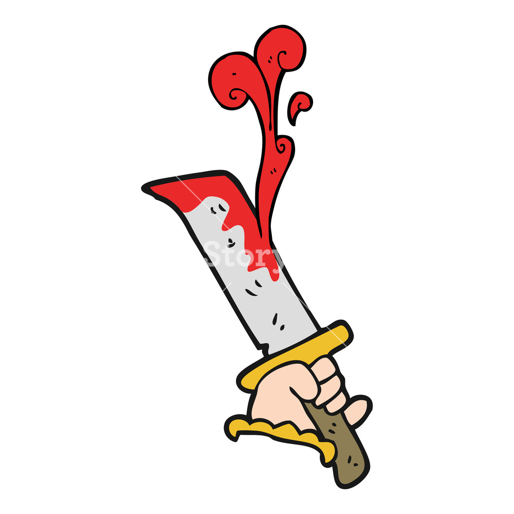 1000x1000 Freehand Drawn Cartoon Dagger Royalty Free Stock Image