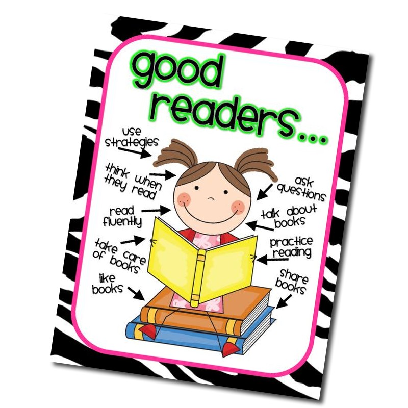 800x800 Clipart Posters On Reading