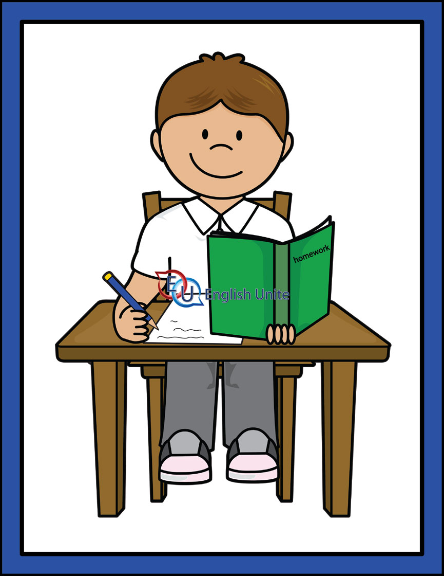 865x1120 Homework Clipart English