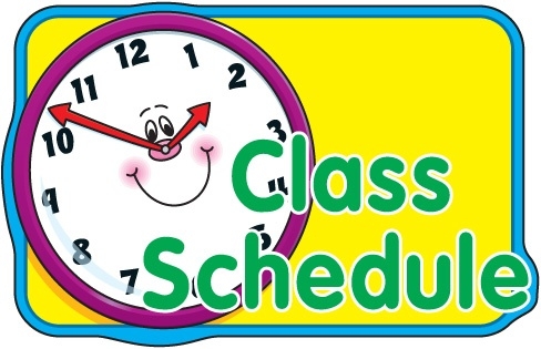 daily schedule clipart