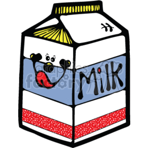 300x300 Royalty Free Smiley Face Milk Box 141246 Vector Clip Art Image