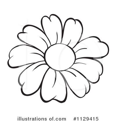 400x420 Free Clipart Sideways Daisy