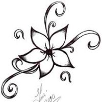 200x200 Outline Of Flowers