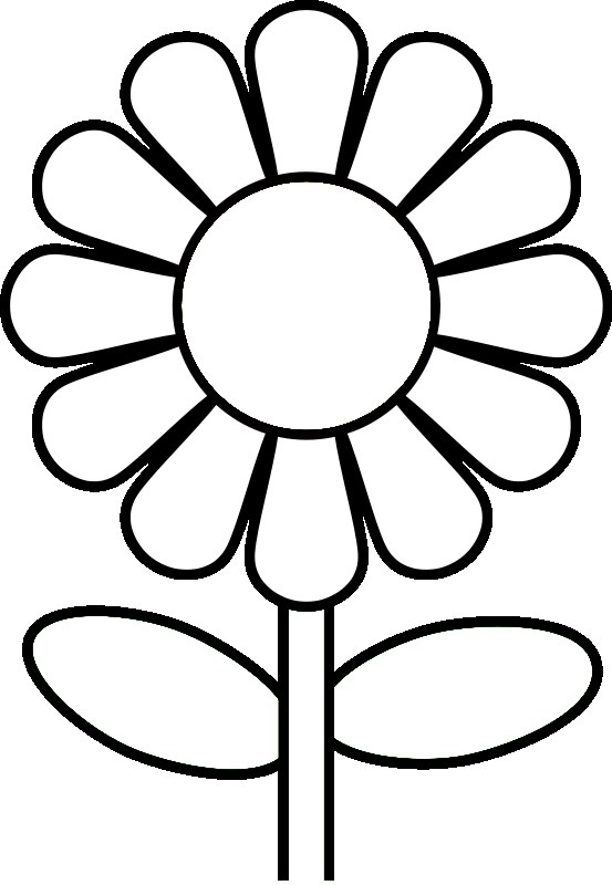 553x800 Printable Daisy Clipart