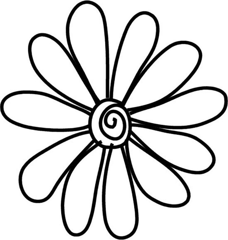 736x774 Free Sidways Daisy Clipart