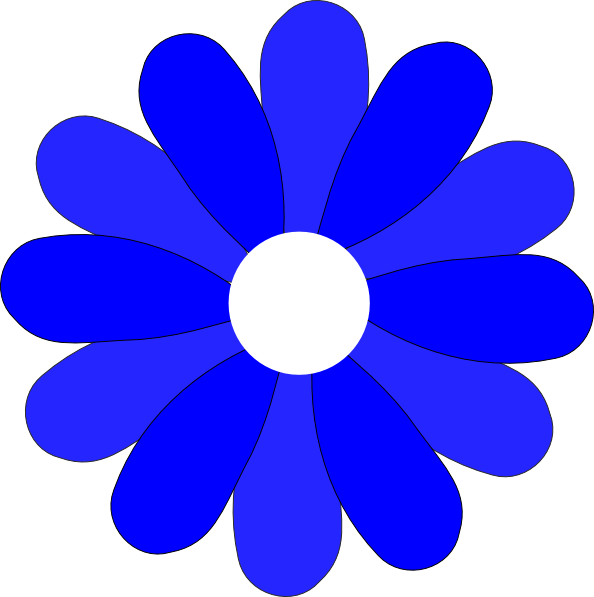 594x597 Blue Gerbera Daisy Svg Clip Arts Download