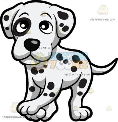 386x400 Dalmatian Clipart Cute