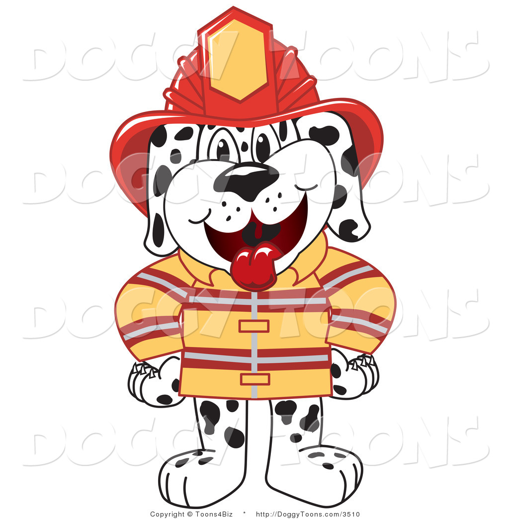 1024x1044 Vector Doggy Clipart Of A Dalmatian Fire Dog By Toons4biz