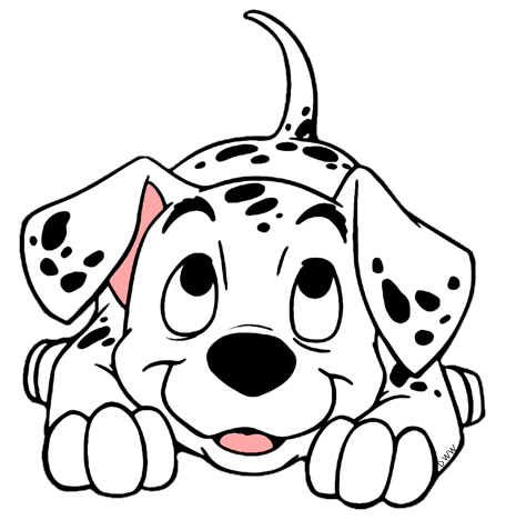 465x468 101 Dalmatians Puppies Clip Art 6 Disney Clip Art Galore