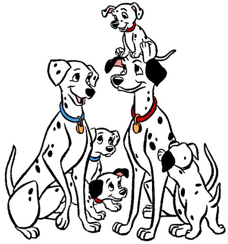 450x481 428 Best Disney 101 Dalmatians Images Clip Art