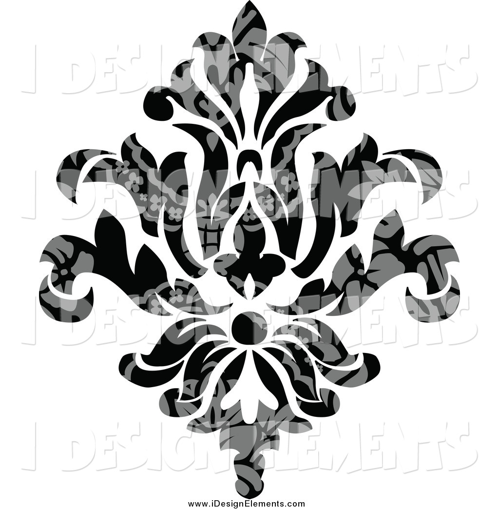1024x1044 Damask Frame Clipart