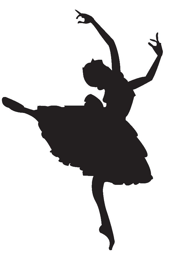 592x869 Ballerine Clipart Black And White