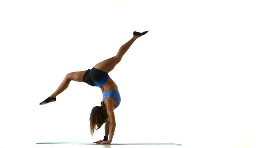 852x480 Ballet Dancer Jumps, Leaps, And Flips While Dancing In Silhouette