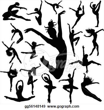 350x368 Girl Gymnastics Clipart Silhouette Clipart Panda