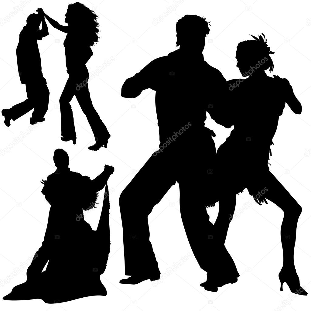 1024x1024 Dance Silhouettes Stock Vector Dero2010