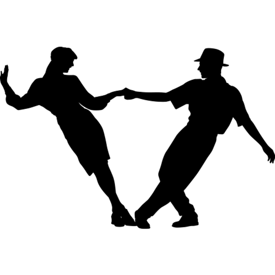 550x550 Dance Silhouettes (Life Size Dance Studio Decorations) Dancing
